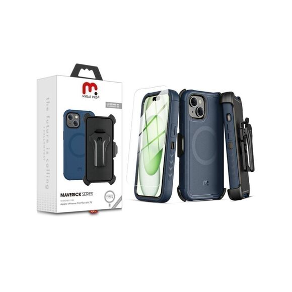 NWT Mybat Pro Antimicrobial Maverick Series W/ Magsafe Case with Holster and Tem